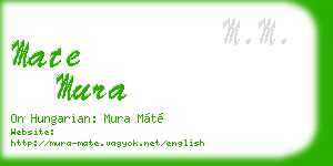 mate mura business card