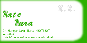 mate mura business card